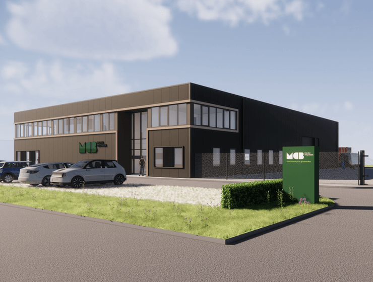 Nieuw kantoorgebouw en productiehal voor MCB